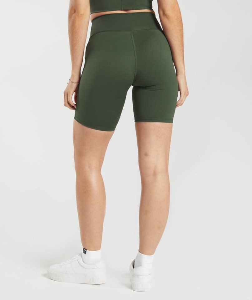 Szorty Gymshark Elevate Cycling Damskie Oliwkowe | PL 270TAE